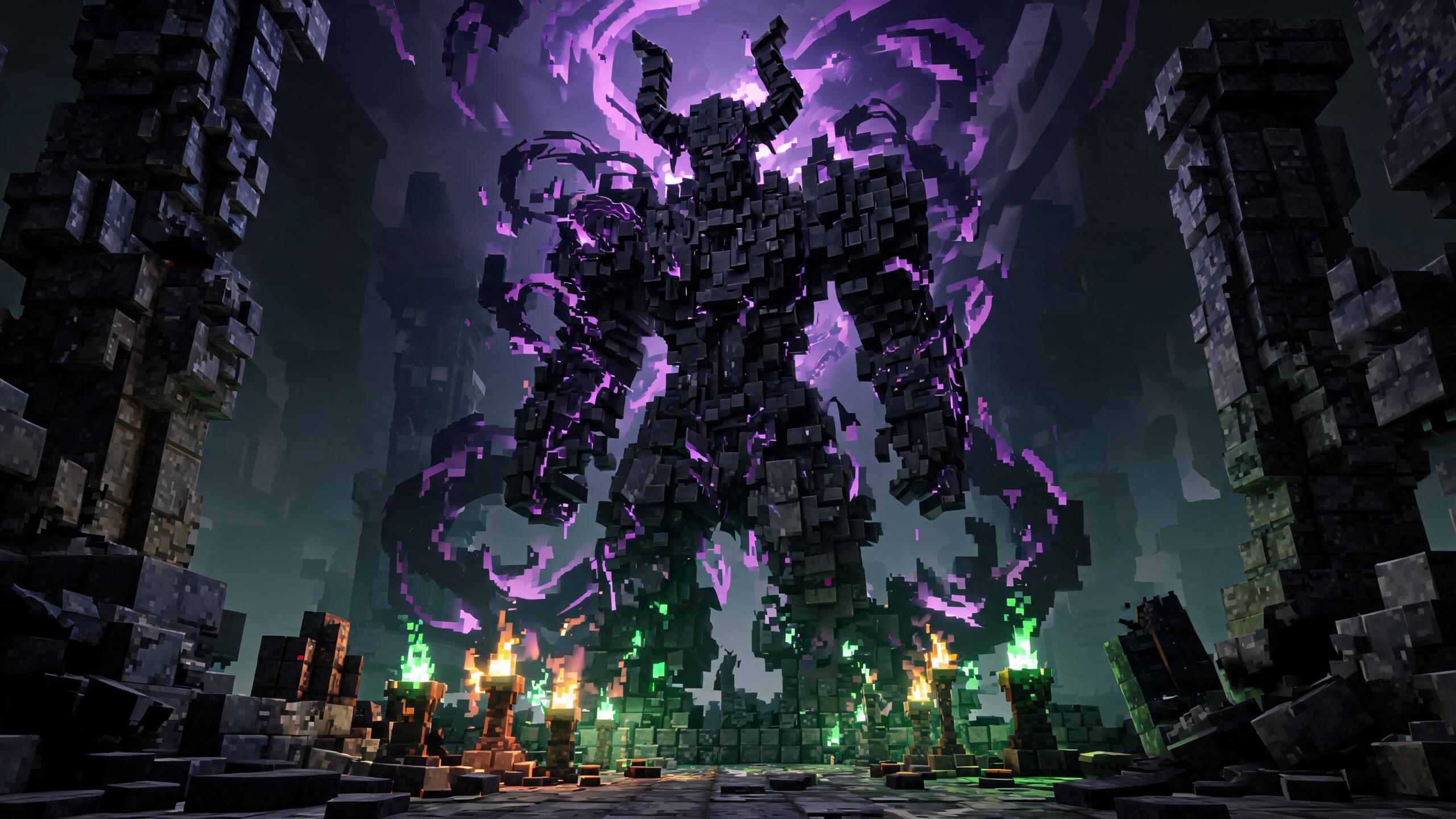 The Twisted Warden boss in Minecraft Dungeons 2
